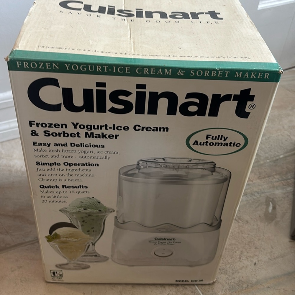Cuisinart ICE-20 is a fully automatic frozen yogurt, ice cream & sorbet maker